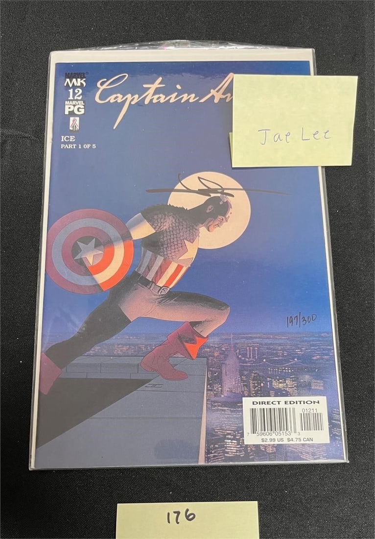 Jae Lee Signed Captain America Comic w/ DF COA (1 of 2)