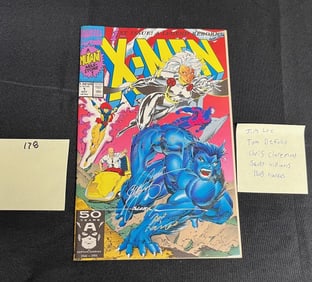 Jim Lee, Claremont + Signed X-men 1 Comic