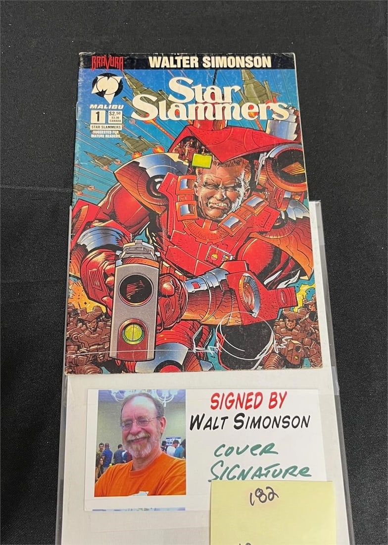 Walt Simonson Signed Star Slammers Comic Book (1 of 2)