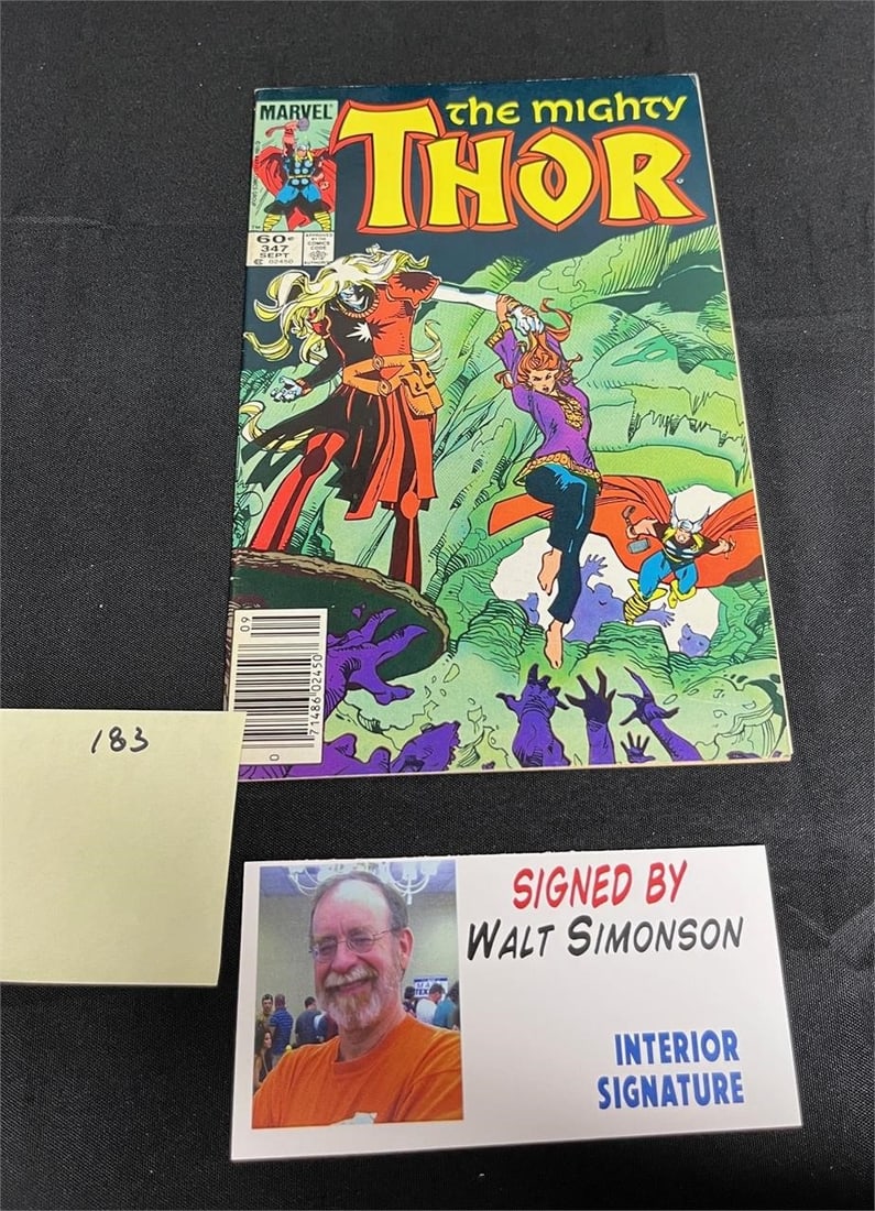 Walt Simonson Sighed Thor Comic Book (1 of 2)