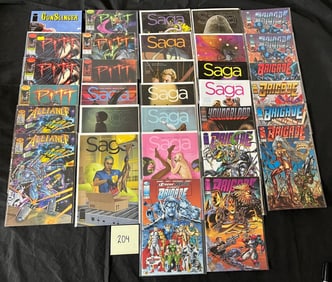 Image Comic Lot w/ SAGA Gunslinger Spawn Pitt +