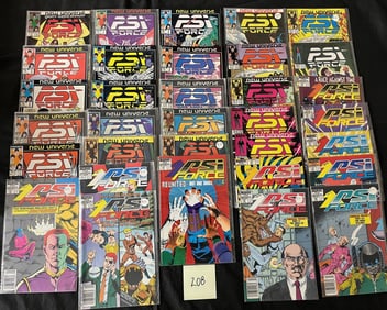 Psi Force Marvel Copper age Comic Book Large Run