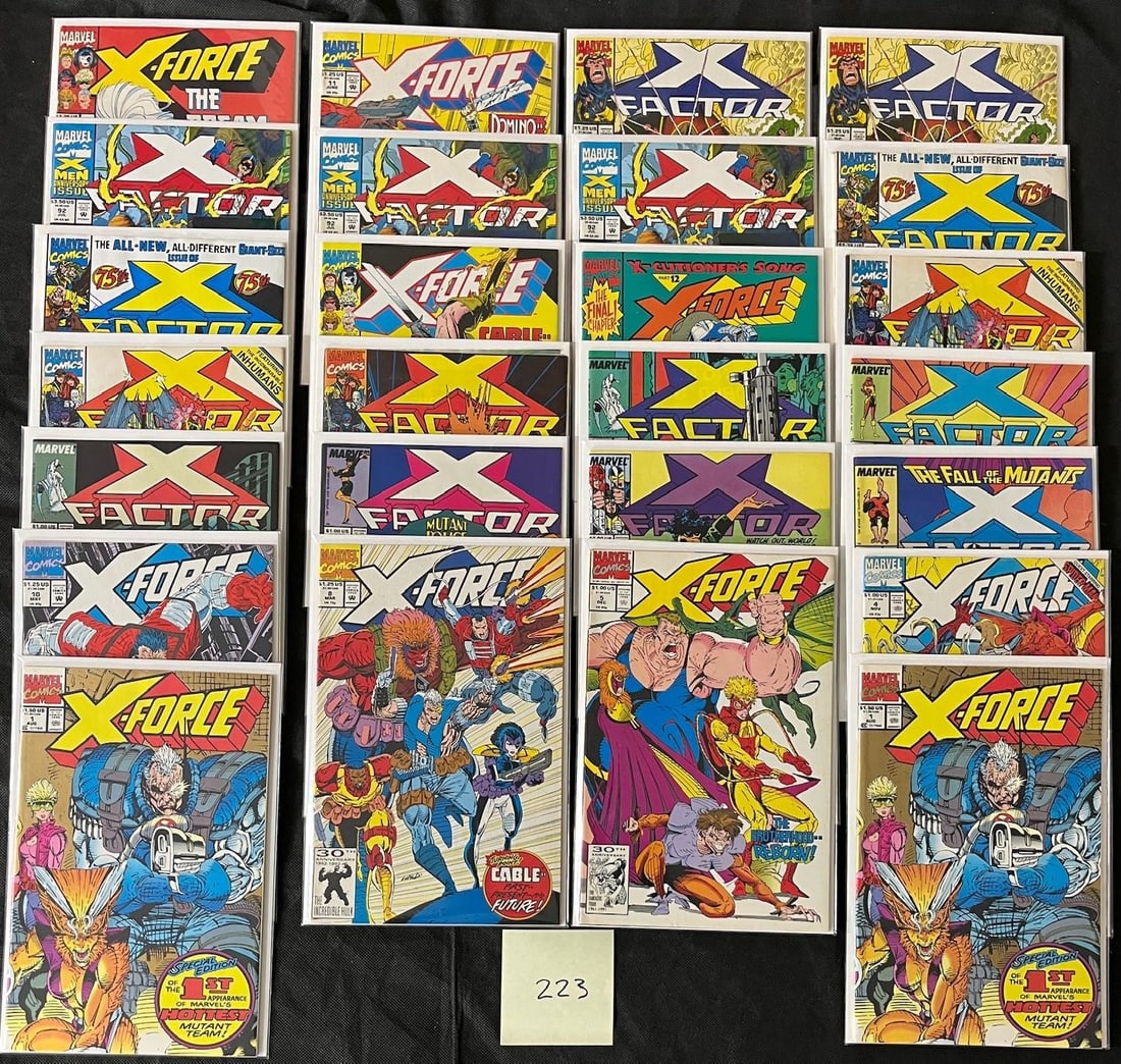 X-force Marvel Comics 1st series Comic Lot (1 of 5)