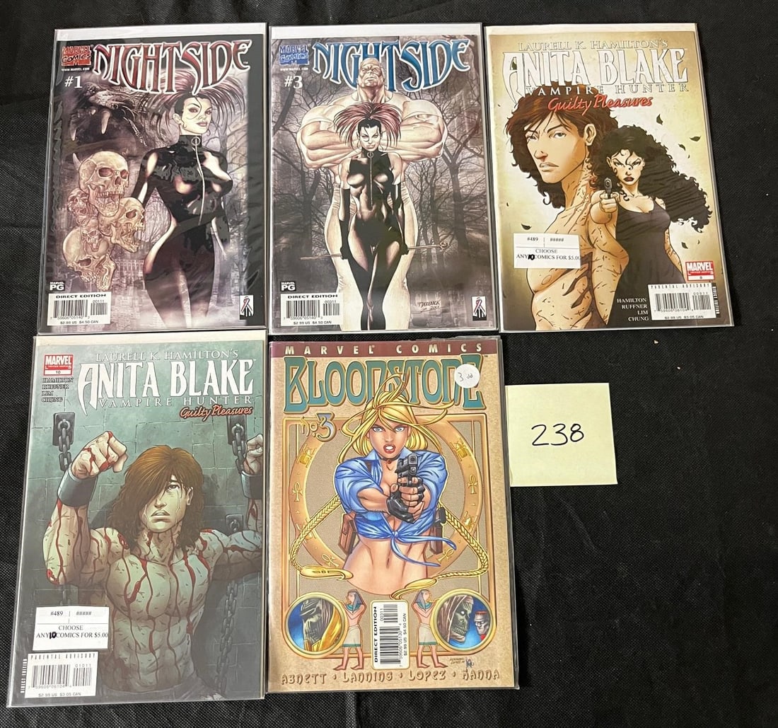 Anita Blake, Bloodstone, Nightside Marvel Comics (1 of 3)