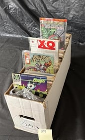Short Box of Mostly Valiant Copper Age Comic Books
