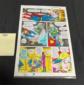Superman Color guide Page Proof w/Edits