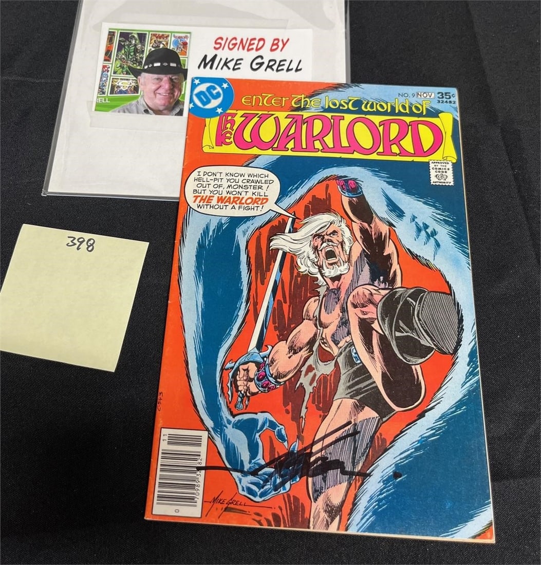 Mike Grell Signed Warlord Comic DC Bronze Age (1 of 1)