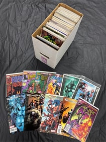 Short Box Filled with Marvel Comic Books