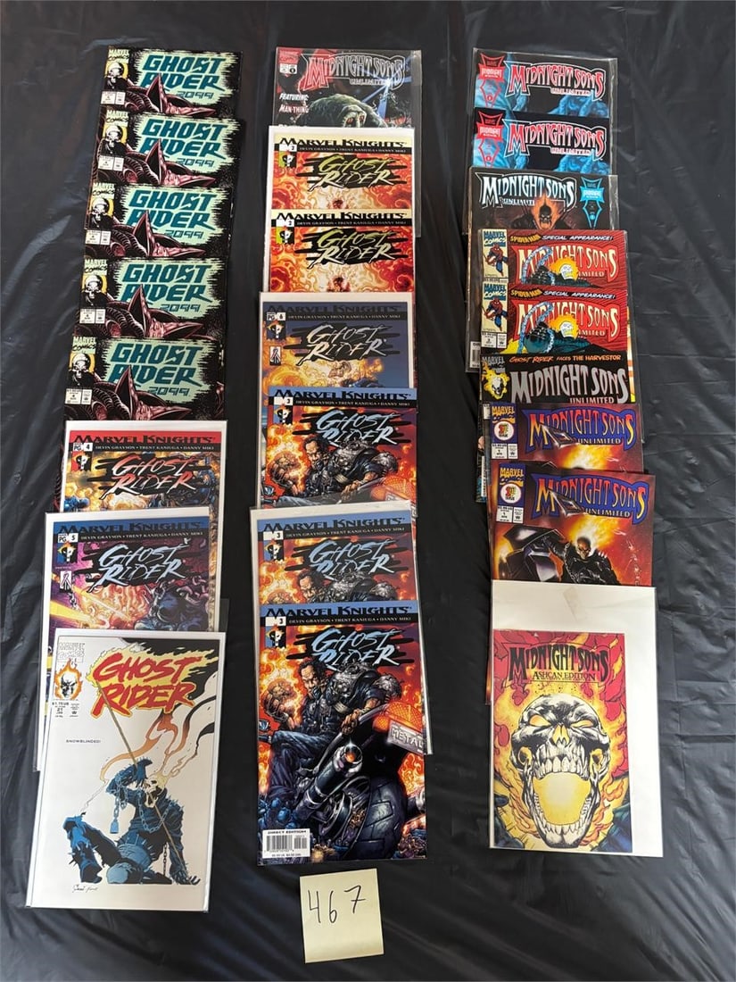 Ghost Rider & Midnight Sons Marvel Comic Book Lot (1 of 2)