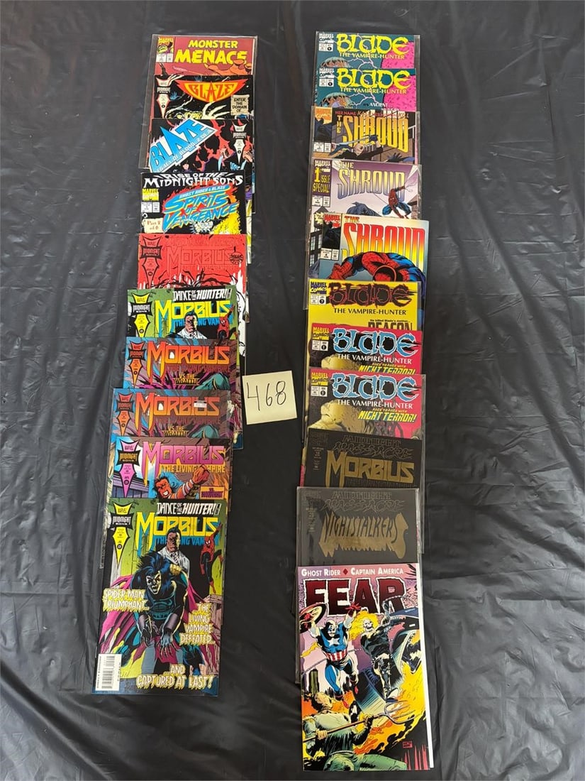 Marvel Copper Age Horror Comic Lot w/ Blade (1 of 2)