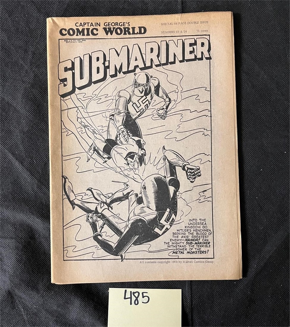 Captain George's Comic World Golden Age Cover: We offer in person or virtual previews of auction lots up until the day before the auction. All items are sold as is. Please look at pictures carefully to determine what you believe are the condition 