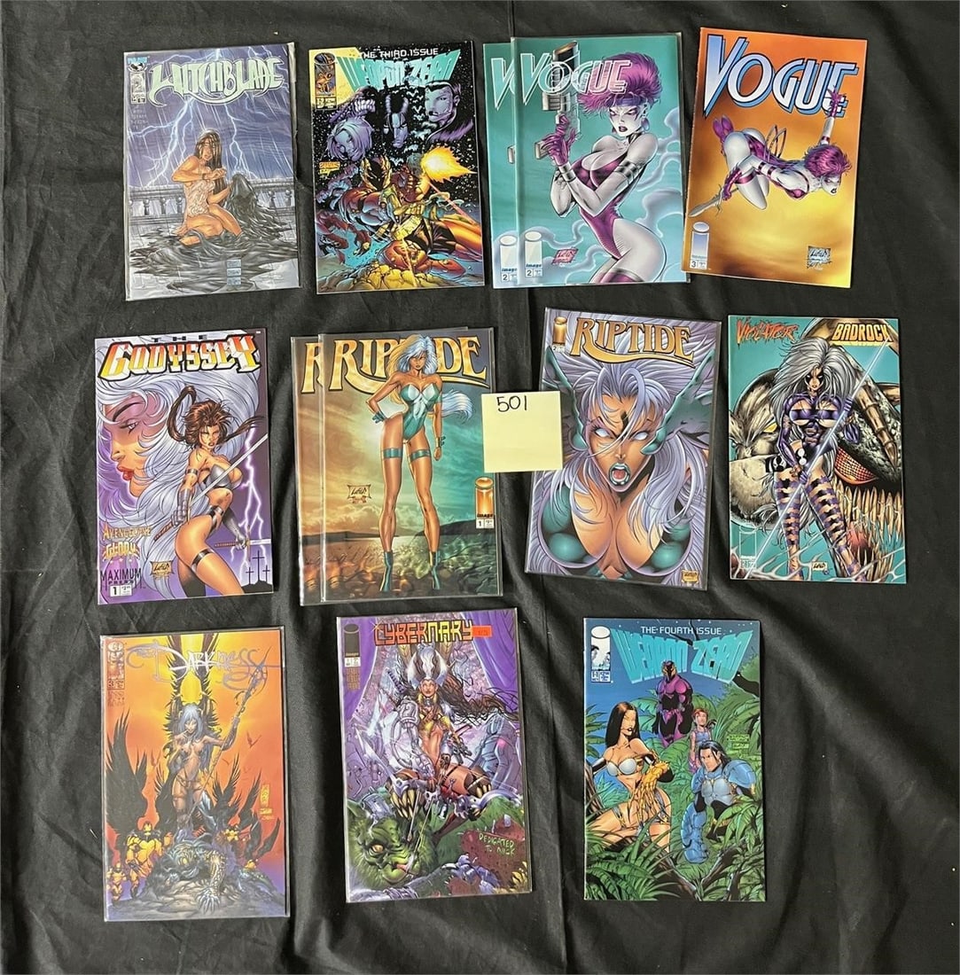 Riptide, Vogue, Witchblade Image Comic Lot (1 of 2)