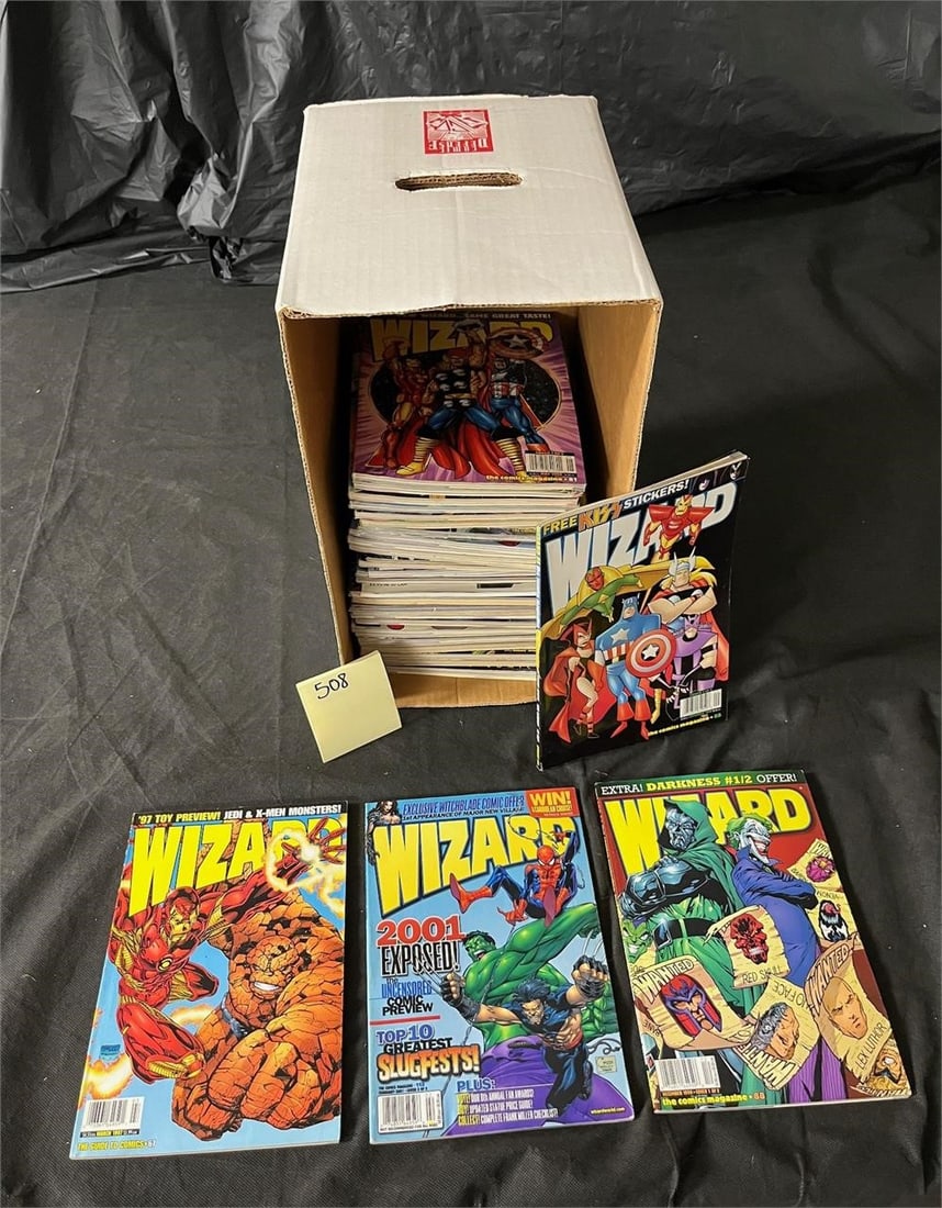 Large Wizard Magazine Lot (1 of 2)