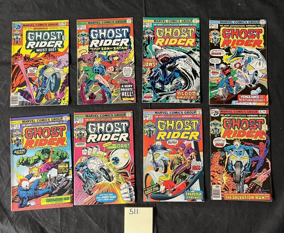 Ghost Rider Bronze Age 11-19 Comic Book Lot (1 of 1)