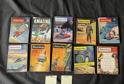 Amazing Stories Science Fiction Pocket Pulp Lot