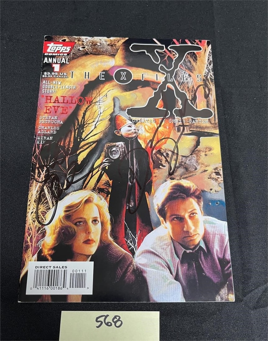 David Duchovny & Gillian Anderson Signed X-Files (1 of 3)