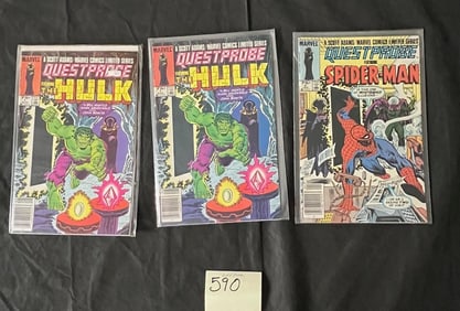 Questprobe Hulk & Spider-man Comic Books