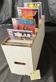 Long Box of Valiant Comic Books