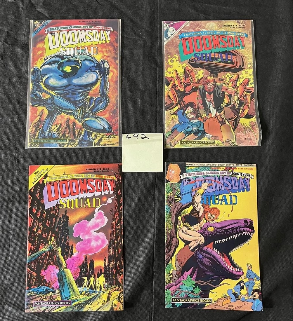 Doomsday Squad Comics w/ Usagi Yojimbo Issue: We offer in person or virtual previews of auction lots up until the day before the auction. All items are sold as is. Please look at pictures carefully to determine what you believe are the condition 