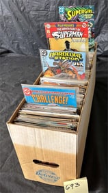 Long Box Full of DC Comic Books