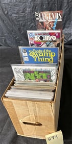 Long Box Full of DC Comic Books