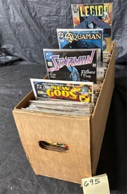 Long Box Full of DC Comic Books