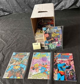 Large Action Comics DC Bronze Age Comic Lot