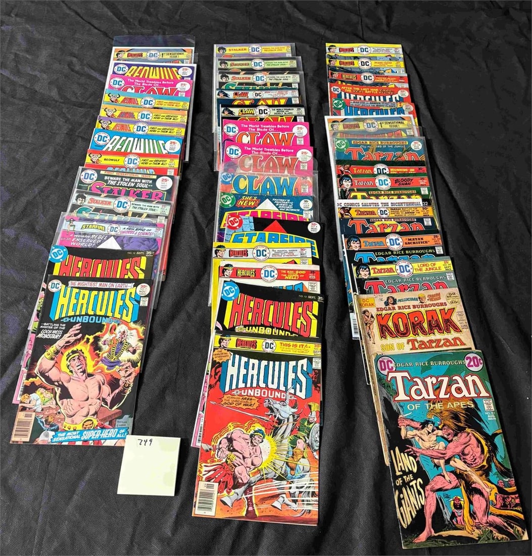 DC Bronze Age Comic lot w/ Tarzan, Beowulf (1 of 3)