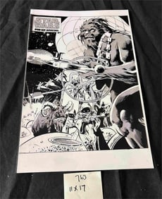 Star Wars Marvel Acetate B/w Proof Page