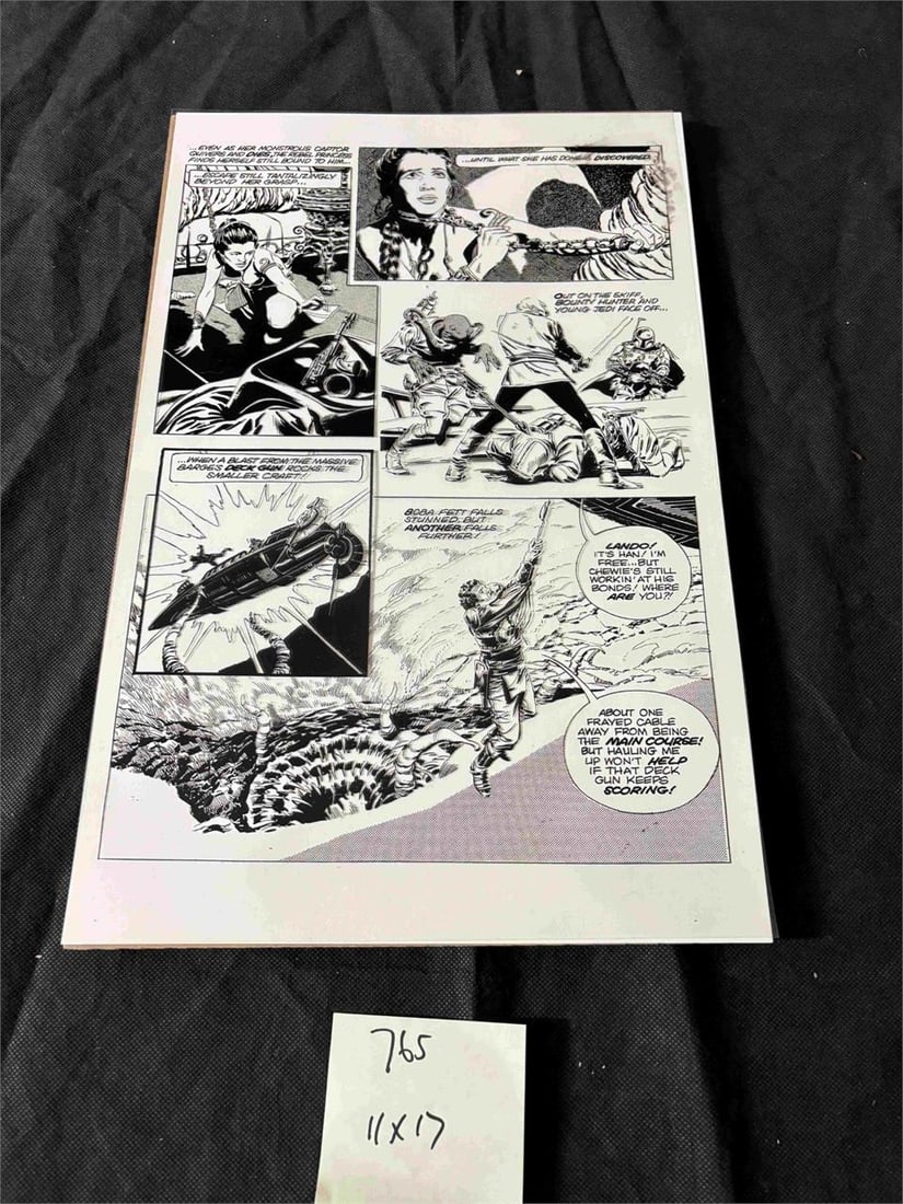 Marvel Star Wars Acetate B/W Printer's Page (1 of 2)