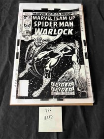 Marvel Team Up 55 B/W Acetate Printers Page