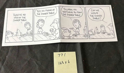 Bill Bettwy Orginal Cartoon Comic Strip