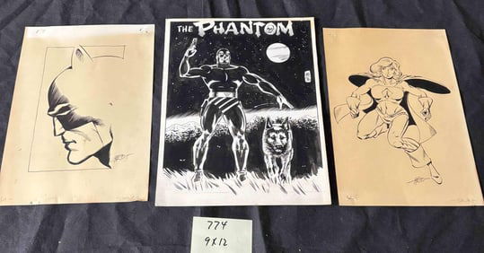 Peter Iro Original Comic Art Sketches 3 Originals