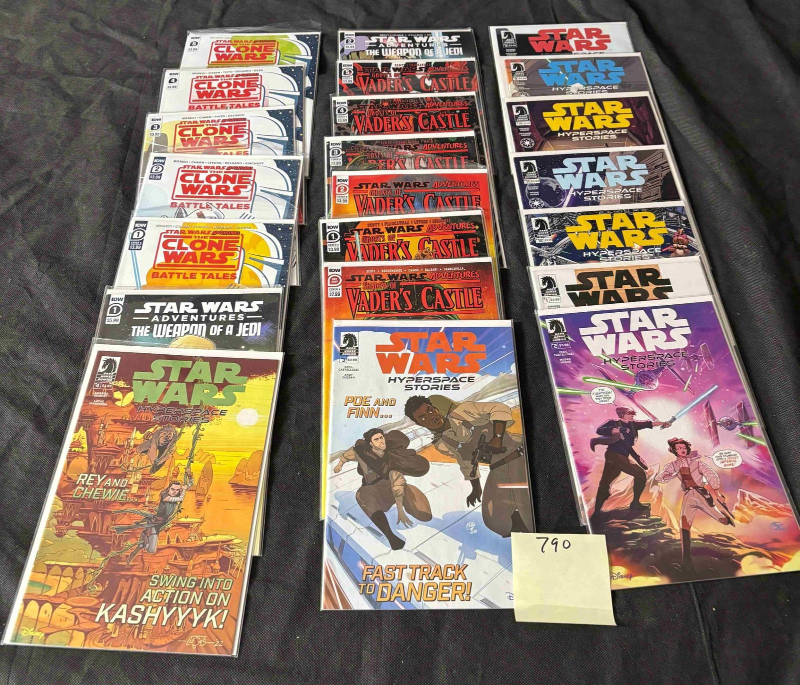 Star Wars IDW Comics w/ Clone Wars: We offer in person or virtual previews of auction lots up until the day before the auction. All items are sold as is. Please look at pictures carefully to determine what you believe are the condition