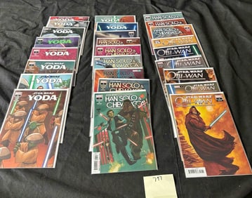 Star Wars Yoda, Han Solo + Marvel Comic Books