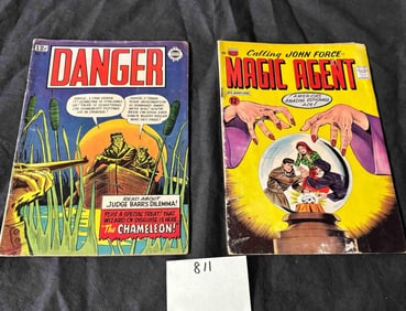 Danger 18 & Magic Agent 2 Silver Age Horror Comics