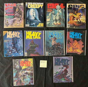 Bronze Age Horror & Sci Fi Mags w/ Heavy Metal 1 +