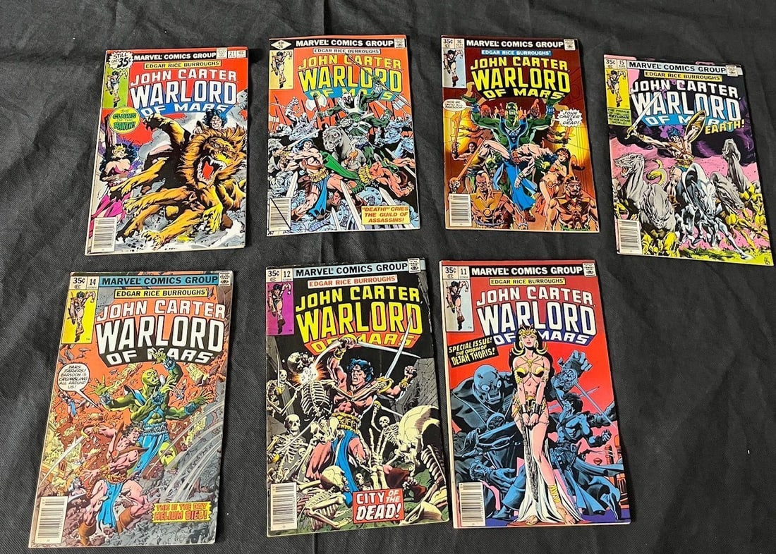 John Carter Warlord of Mars Marvel Bronze Age: We offer in person or virtual previews of auction lots up until the day before the auction. All items are sold as is. Please look at pictures carefully to determine what you believe are the condition