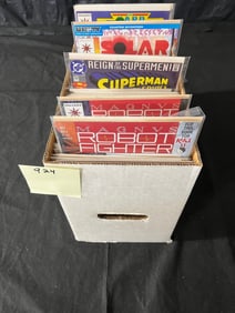 Short Box Full of Valiant & DC Comics