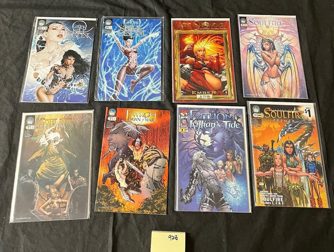 Soulfire Michael Turner Aspen Comics Mix Group Lot: We offer in person or virtual previews of auction lots up until the day before the auction. All items are sold as is. Please look at pictures carefully to determine what you believe are the condition