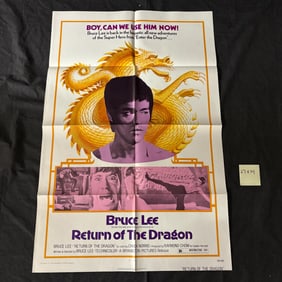 Return of the Dragon Original 1974 One Sheet