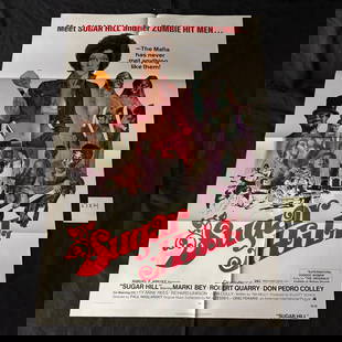Sugar Hill Original 1974 One Sheet: Sugar Hill Original 1974 One sheet Movie Poster Blacksploitation. Dimensions 27x41 All items are sold as is. Please look at pictures carefully to determine what you believe are the condition of each