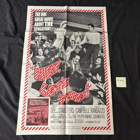 Hey Let's Twist Original 1962 One Sheet Movie Poster