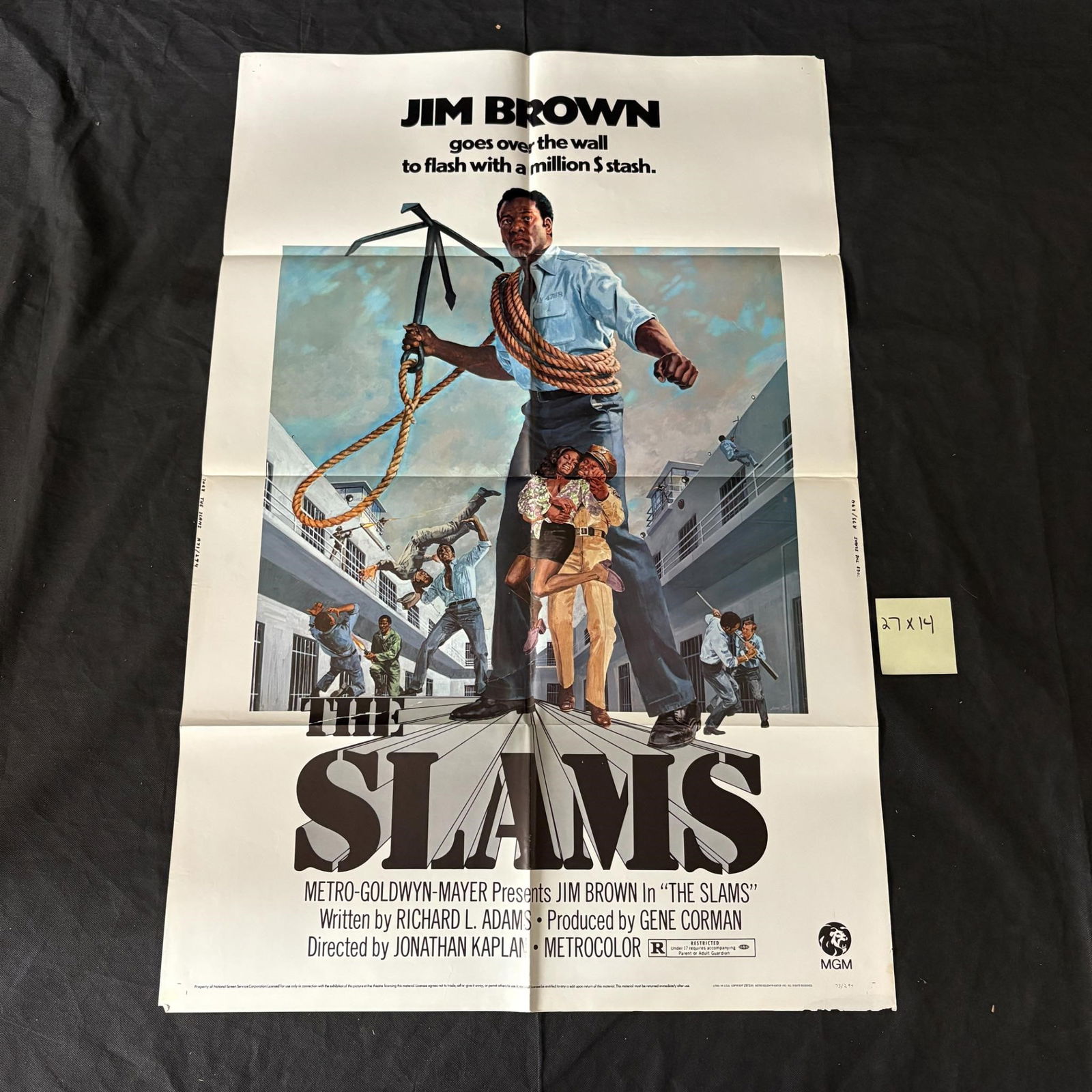 The Slams Original 1973 One Sheet Movie Poster (1 of 3)