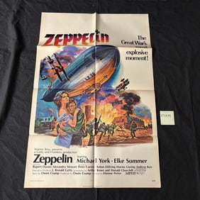 Zeppelin Original 1971 One Sheet Movie Poster
