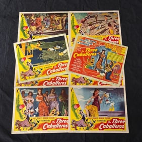 Three Caballeros Original 1944 Lobby Card Set