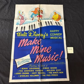 Make Mine Music Original 1946 One Sheet