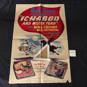 Ichabod & Mister Toad Original 1949 One Sheet