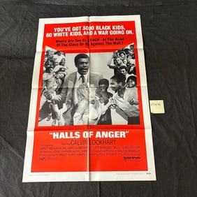 Halls of Anger Original 1970 One Sheet Movie Poster