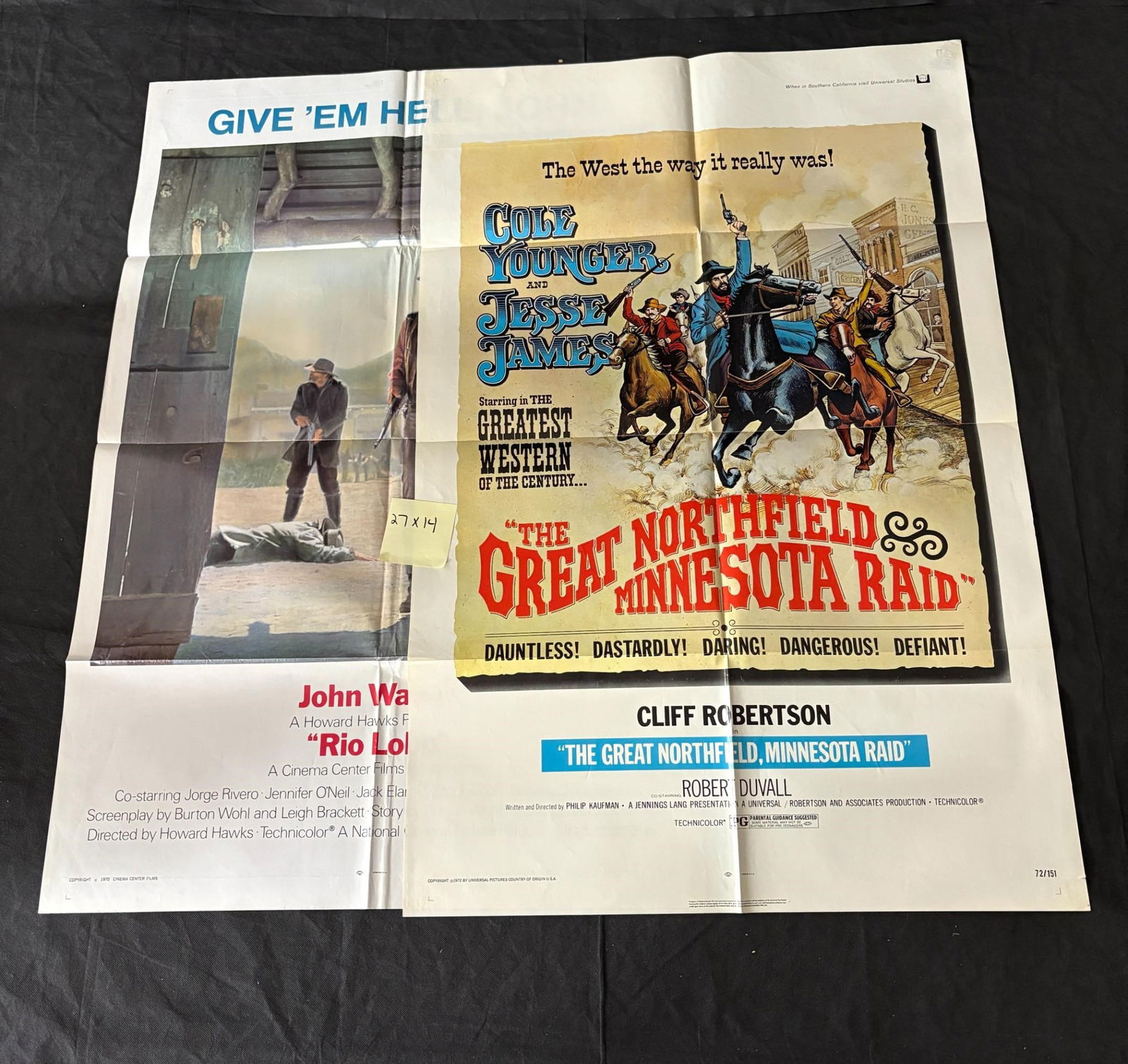 Original 1970s Western Movie Posters, Rio Lobo (1 of 3)